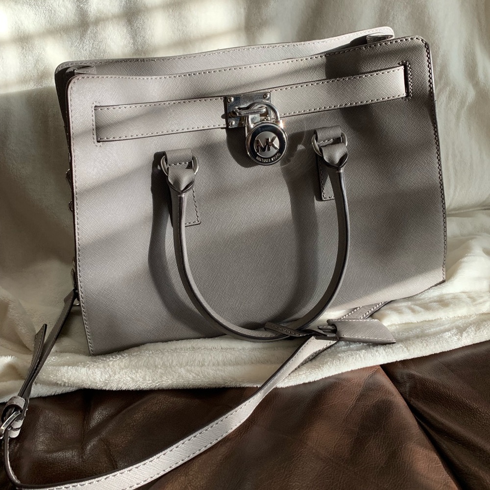 Michael Kors Hamilton East West Leather Satchel